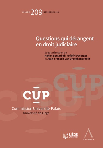 [CUP209] Questions qui dérangent en droit judiciaire