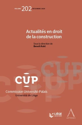 [CUP202] Actualités en droit de la construction